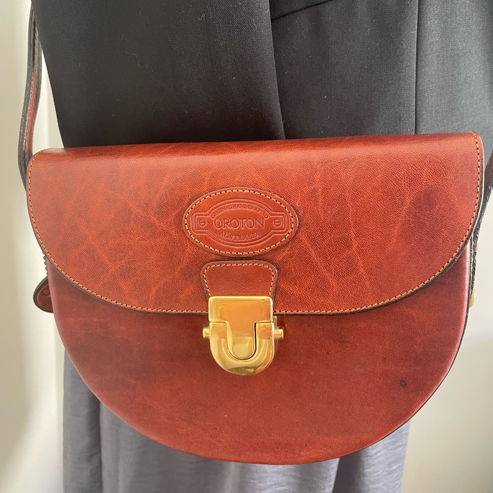 ❌SOLD❌Rare Vintage Oroton Crossbody🤎New as💖 Quality Made in Australia 💙 - Picture 2 of 10